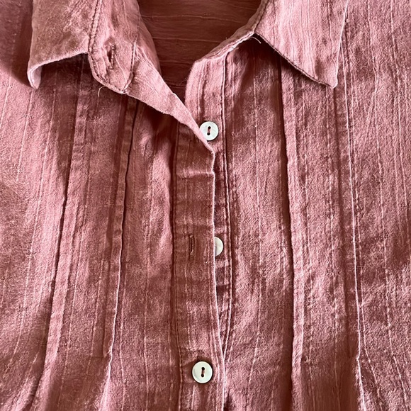 Rustic Red Collared Button-Up - Picture 3 of 4